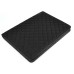 Elegant Grid Pattern Sleep Wake Flip Folio Stand Leather Case Cover With Two Grooves For iPad Air iPad 5 - Black