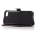 Elegant Lichi Grain  Flip  PU Leather Case Stand Cover with Card Slot for iPhone 7 - Black