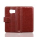 Elegant Magnet Inlaid Stand Flip Crazy Horse Leather Case with Card Slot for Samsung Galaxy S7 Edge G935- Brown