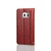 Elegant Magnet Inlaid Stand Flip Crazy Horse Leather Case with Card Slot for Samsung Galaxy S7 Edge G935- Brown
