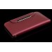 Elegant Matte Design Leather Wallet Flip Case For Samsung Galaxy S4 i9500 - Red