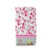Elegant Rhinestone Magnetic Flip Leather Case with Card Slot Cover for iPhone 4/4S - Red Flowers