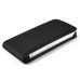 Elegant Vertical Magnetic Flip Leather Case for iPhone 4 iPhone 4S - Black