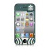 Embossed Front Screen Protector and Back Cover Sticker Protector for iPhone 4 iPhone 4S - Starbucks