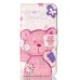 Embossment Style PU Leather Flip Wallet Case for Samsung Galaxy S7 - Pink Bear