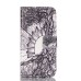 Embossment Style PU Leather Flip Wallet Case for iPhone 6 / 6s Plus - Line drawing Tree