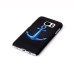 Embossment Style Printed Hard Plastic Back Cover for Samsung Galaxy S6 Edge - Blue Anchor