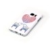 Embossment Style Printed Hard Plastic Back Cover for Samsung Galaxy S6 Edge - Heart Elephants