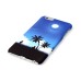 Embossment Style Printed Hard Plastic Back Cover for iPhone 6 / 6s Plus - Blue Sky And Coconut Tree