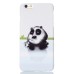 Embossment Style Printed Hard Plastic Back Cover for iPhone 6 / 6s Plus - Cute Panda