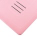 Embroider Pattern Wake / Sleep Stand PU Leather Folio Case With Card Slots For iPad 2 /3 / 4 - Pink