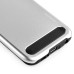 Fashion Aluminum Metal And TPU Anti-Skid Back Cover Case For Samsung Galaxy S6 Edge - Silver