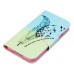 Fashion Colorful Drawing Printed Swallows Feather PU Leather Flip Wallet Stand Case With Card Slots For Samsung Galaxy S5 G900