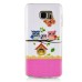 Fashion Colorful Glitter Print Happy Owl Family TPU Soft Back Case Cover For Samsung Galaxy Note 5