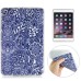 Fashion Drawing Printed Blue Flowers Soft TPU Back Case Cover For iPad Mini 1 / 2 / 3
