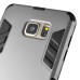 Fashion Hybrid Plastic And TPU Hard Back Case Cover With Kickstand For Samsung Galaxy Note 5 - Grey