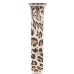 Fashion Leopard Skin Silicone Stainless Steel Buckle Wrist Band for Apple Watch 38 mm