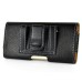 Fashion Litchi Grain Horizontal Leather Pouch Holster with Belt Clip for iPhone 6 Plus - Black