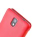 Fashion Magnetic Flip Leather Hard Case Cover for Samsung Galaxy Note 3 - Red