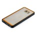 Fashion Series Slim Clear Back Gel Bumper Case Hard Cover For Samsung Galaxy Note 5 - Orange