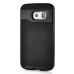 Fashion Stripe Impact Resistance Rugged Hybrid Plastic Frame And TPU Back Case Cover For Samsung Galaxy S6 Edge - Black