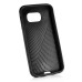 Fashion Stripe Impact Resistance Rugged Hybrid Plastic Frame And TPU Back Case Cover For Samsung Galaxy S6 G920 - Black