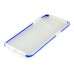 Fashion Transparent Clear Colored Frame TPU Back Case Cover For Samsung Galaxy S6 Edge Plus - Blue