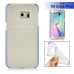 Fashion Transparent Clear Colored Frame TPU Back Case Cover For Samsung Galaxy S6 Edge Plus - Blue