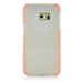 Fashion Transparent Clear Colored Frame TPU Back Case Cover For Samsung Galaxy S6 Edge Plus - Orange
