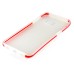 Fashion Transparent Clear Colored Frame TPU Back Case Cover For Samsung Galaxy S6 Edge Plus - Red