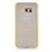 Fashion Transparent Clear Colored Frame TPU Back Case Cover For Samsung Galaxy S6 Edge Plus - Yellow