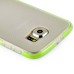 Fashion Transparent Clear Colored Frame TPU Back Case Cover For Samsung Galaxy S6 G920 - Green