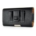 Fashion Universal Litchi Grain Horizontal Leather Pouch Holster with Belt Clip for Samsung Galaxy S6 G920/S6 Edge/S5 - Black