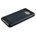 Fashion VERUS Horizontal Sliding Card Slot TPU And PC Hybrid Case For Samsung Galaxy Note 5 - Dark Blue