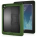 Fashionable Black Plastic and Silicone Stand Protective Case with Touch Screen Film for iPad 2/3/4 - Army Green
