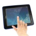 Fashionable Black Plastic and Silicone Stand Protective Case with Touch Screen Film for iPad 2/3/4 - Dark Blue