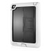 Fashionable Black Plastic and Silicone Stand Protective Case with Touch Screen Film for iPad 2/3/4 - White