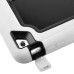 Fashionable Black Plastic and Silicone Stand Protective Case with Touch Screen Film for iPad Air - White