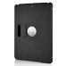 Fashionable Denim Design Folded Leather Case With Round Window For iPad Air (iPad 5) - Black
