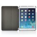 Fashionable Denim Design Folded Leather Case With Round Window For iPad Air (iPad 5) - Black