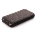 Fashionable Vertically Opened Alligator Pattern Flip Leather Case For iPhone 4 iPhone 4s - Black