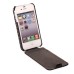 Fashionable Vertically Opened Alligator Pattern Flip Leather Case For iPhone 4 iPhone 4s - Black