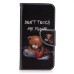 Fashion and Vivid Don't Touch My Phone Angry Bear Pattern PU Leather Flip Wallet Stand Case With Card Slots for Samsung Galaxy S7 Edge G935
