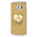 Finger Holder Clip Ring Stand TPU Glitter Case For Samsung Galaxy S6 G920 - Gold