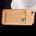 Fish-Scale Pattern Hard Case Cover With Card Slot for iPhone 6 / 6s Plus - Gold