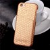 Fish-Scale Pattern Hard Case Cover With Card Slot for iPhone 6 / 6s Plus - Gold