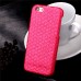 Fish-Scale Pattern Hard Case Cover With Card Slot for iPhone 6 / 6s Plus - Magenta