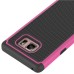 Football Grain 2 In 1 PC And Silicone Protective Hybrid Case Cover for Samsung Galaxy Note 7 - Magenta