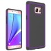 Football Grain 2 In 1 PC And Silicone Protective Hybrid Case Cover for Samsung Galaxy Note 7 - Purple