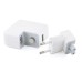 Four USB Ports Power Charger Adapter For iPhone iPad iPod with EU Plug - White